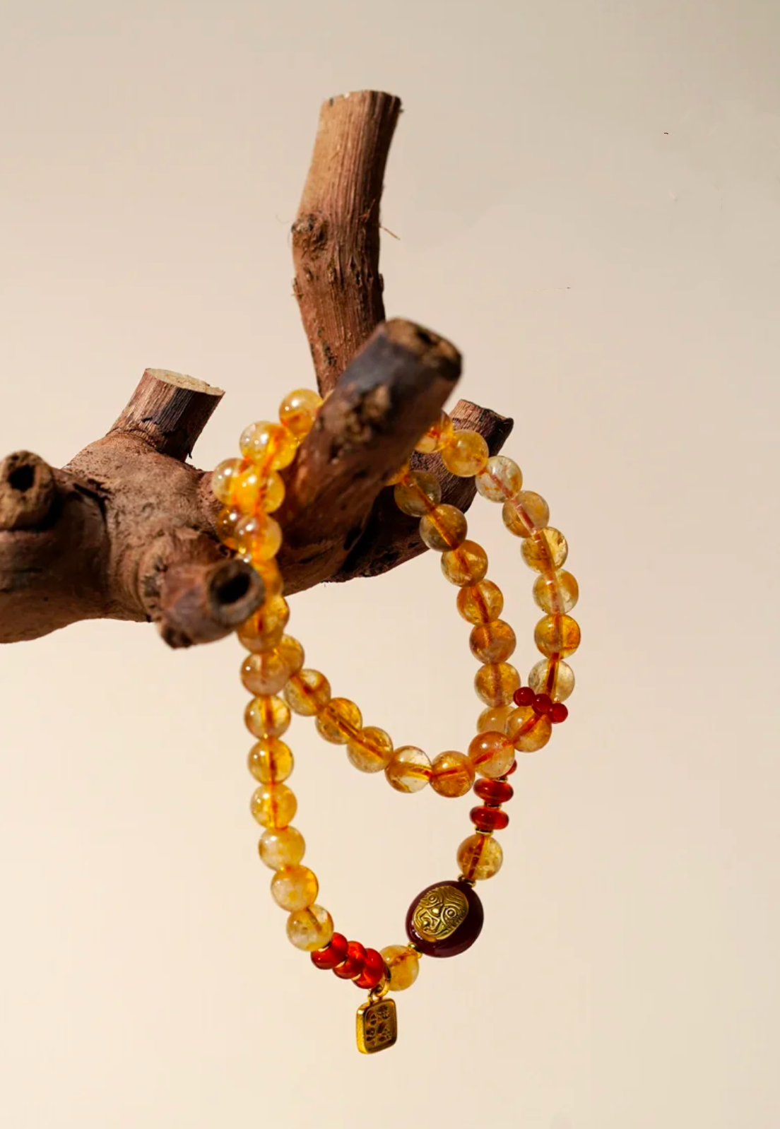 Agate and Citrine Bracelet