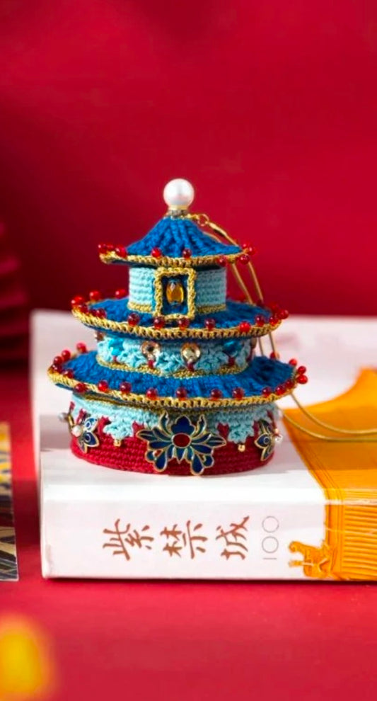 Handmade Crocheted Fragrance Sachet from China's Temple of Heaven Palace