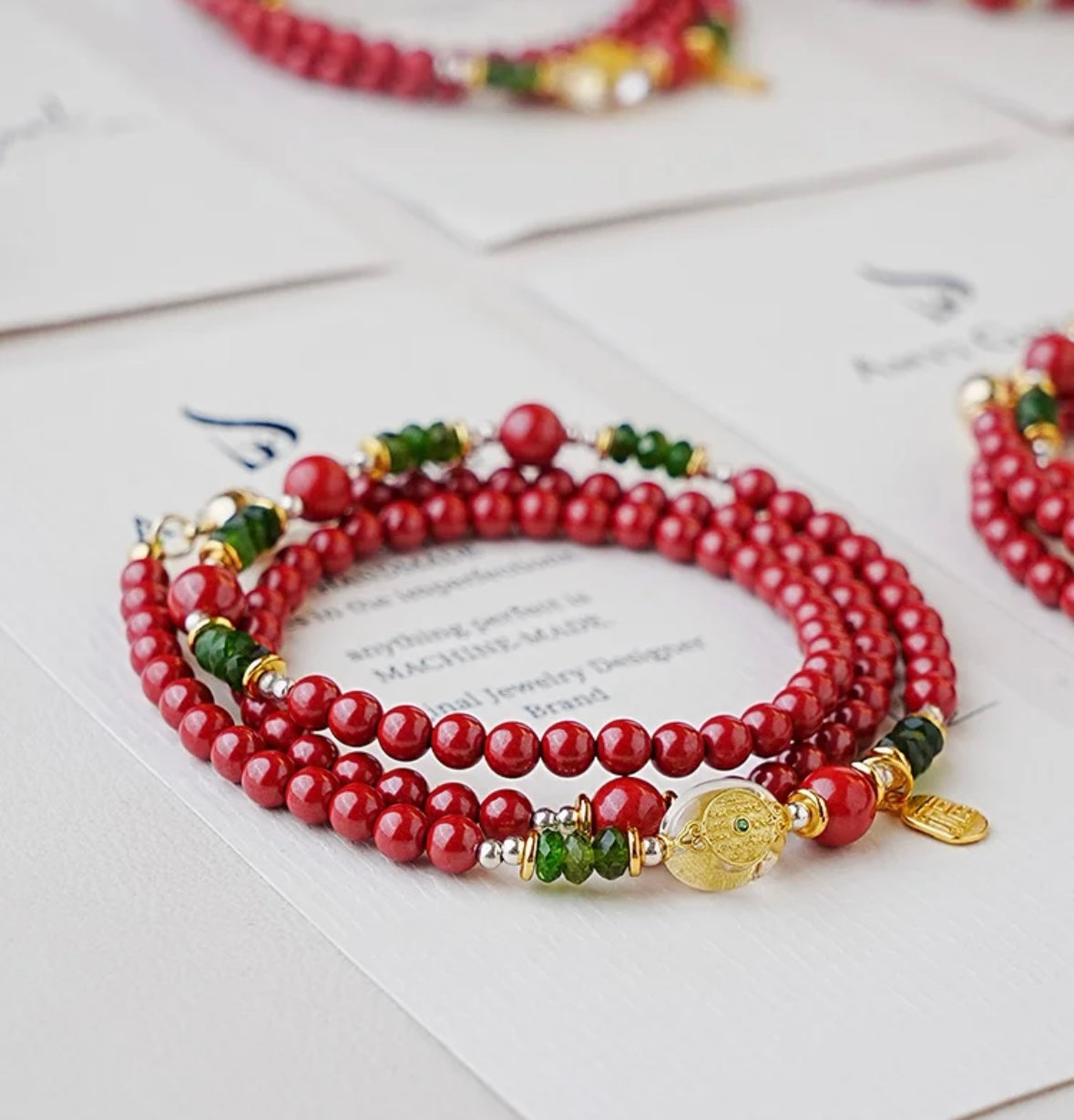 Cinnabar bracelet